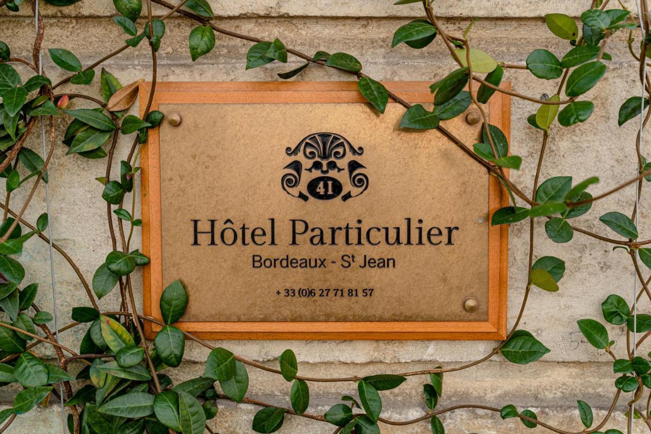 Hotel Particulier - Bordeaux St Jean Exterior foto